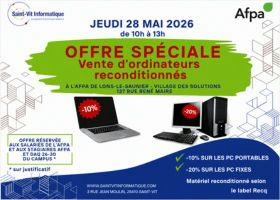 LONS LE SAUNIER - Saint Vit Informatique : une opération solidaire autour du numérique au Village des Solutions
 - Cover Image